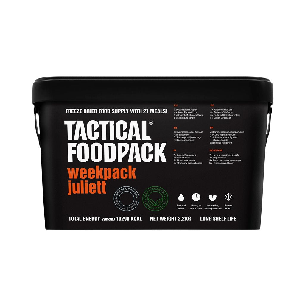 Comida liofilizada 21 raciones WEEKPACK JULIETT