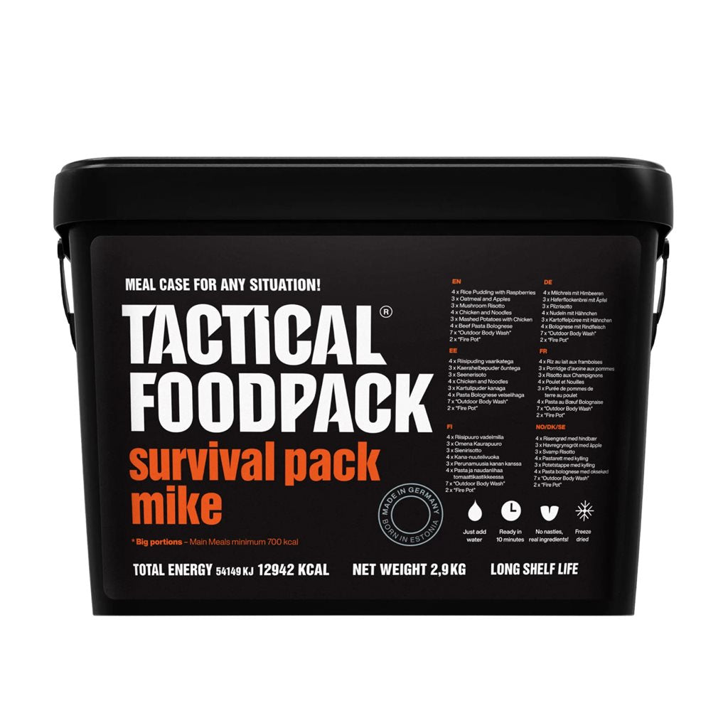 Paquete SURVIVAL PACK MIKE - 21 raciones deshidratadas