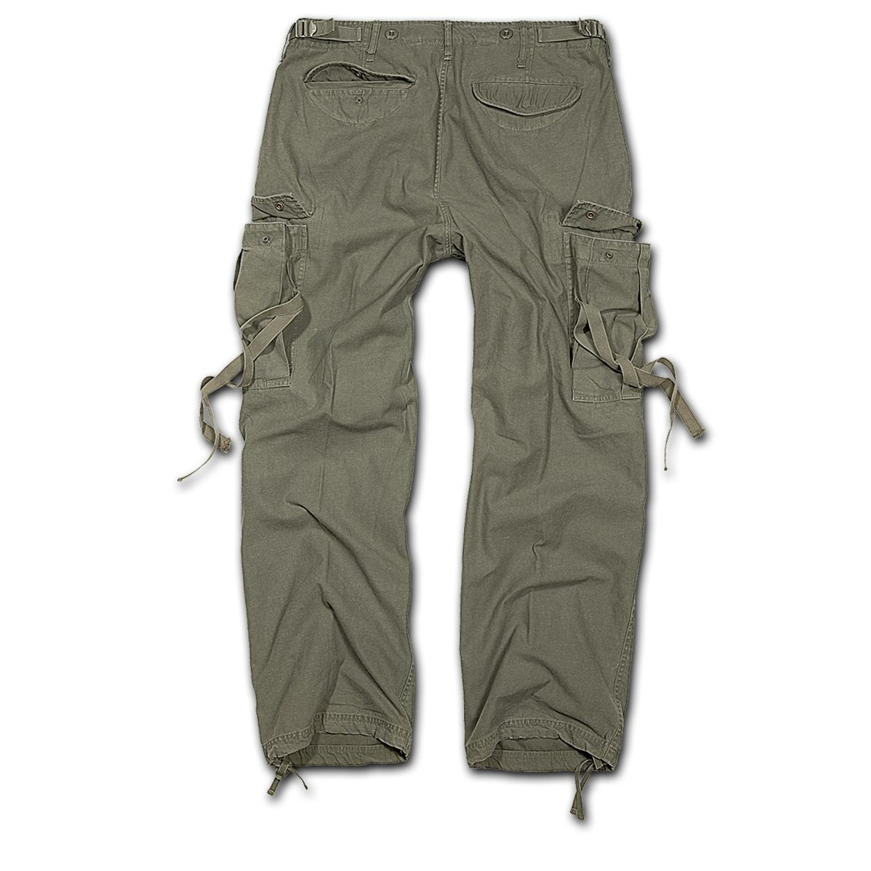 Pantalones M65 vintage verdes Brandit con bolsillos cargo