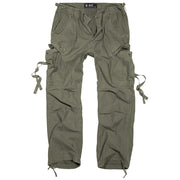 Pantalones M65 vintage verdes Brandit con bolsillos cargo
