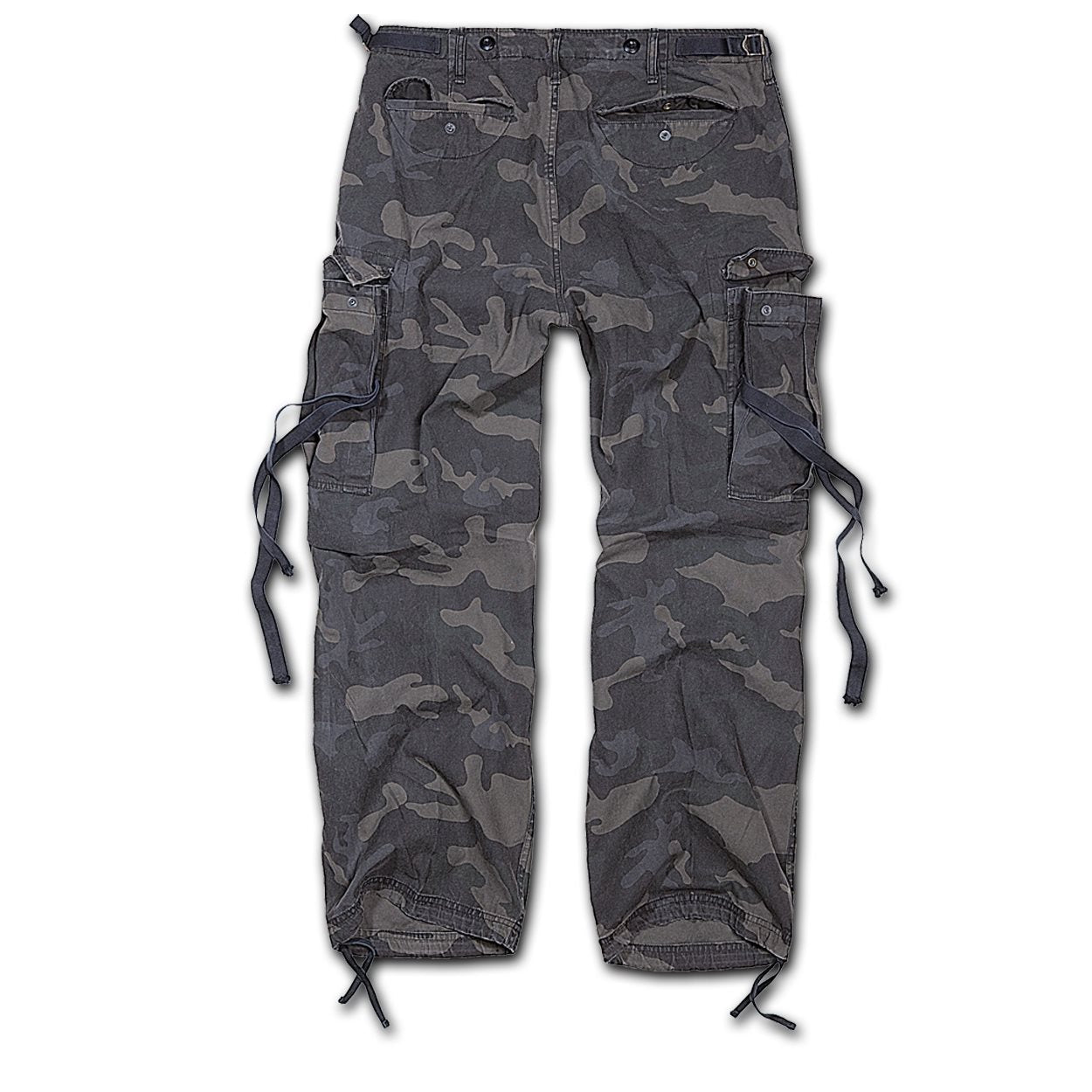 Pantalones M65 vintage Brandit vista frontal con bolsillos cargo