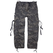 Pantalones M65 vintage Brandit vista frontal con bolsillos cargo