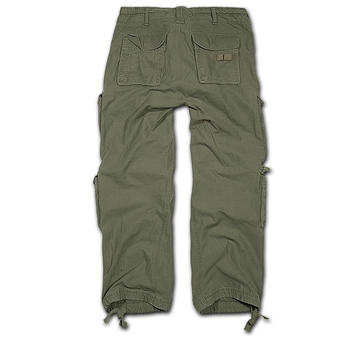 Pantalones PURE vintage verde con bolsillos laterales