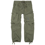 Pantalones PURE vintage verde con bolsillos laterales