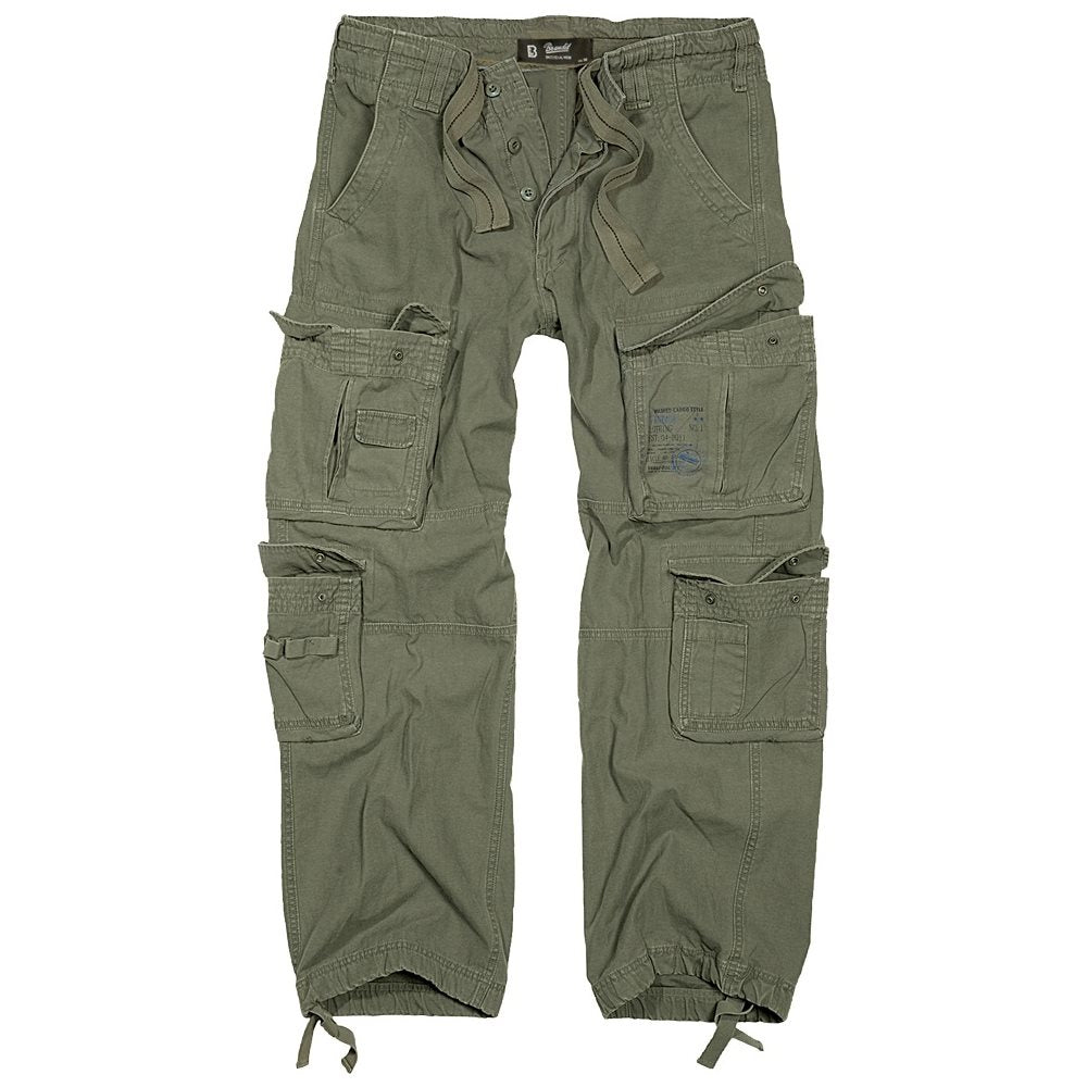 Pantalones PURE vintage verde con bolsillos laterales