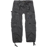 Pantalones PURE vintage negros con bolsillos laterales y algodón de alta calidad