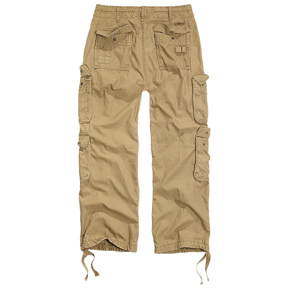 Pantalones PURE vintage KHAKI con bolsillos laterales tipo bolsa