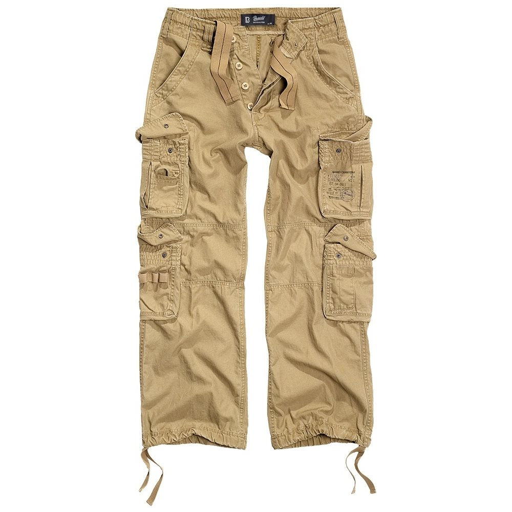 Pantalones PURE vintage KHAKI con bolsillos laterales tipo bolsa