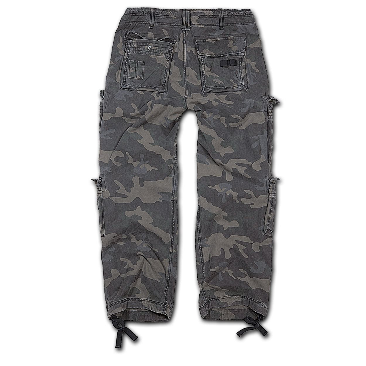 Pantalones PURE vintage con bolsillos laterales tipo cargo, corte holgado y algodón de alta calidad