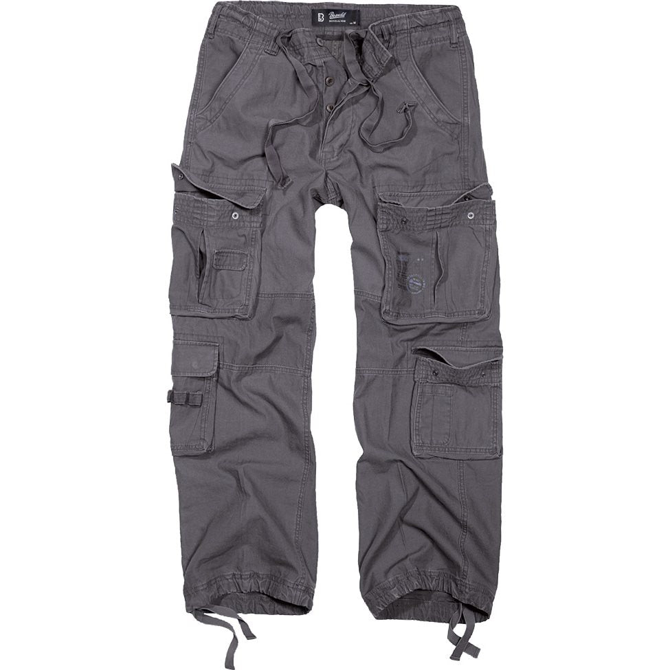 Pantalones PURE Vintage antracita con bolsillos laterales tipo parche