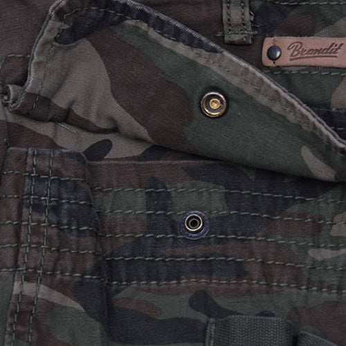 Pantalones PURE vintage WOODLAND con bolsillos laterales y camuflaje