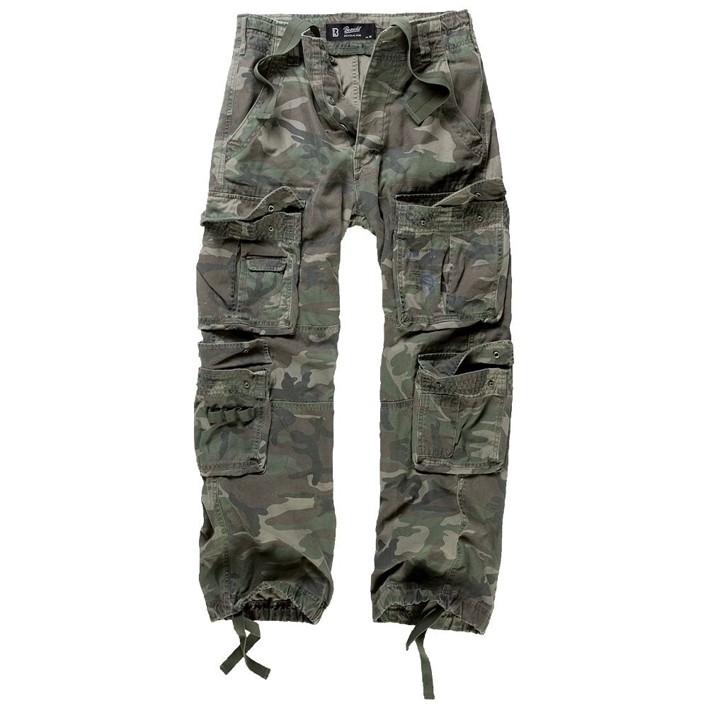 Pantalones PURE vintage WOODLAND con bolsillos laterales y camuflaje