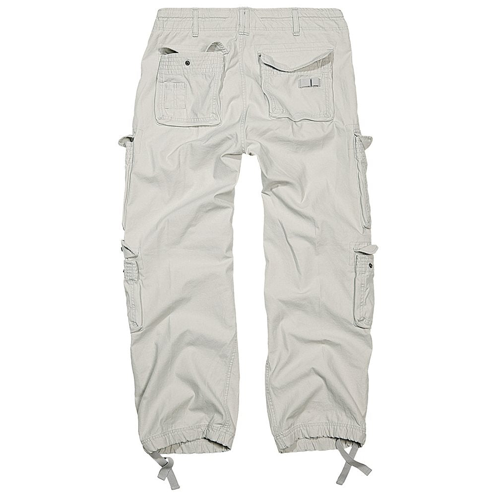 Pantalones PURE vintage OLD WHITE Brandit con bolsillos laterales