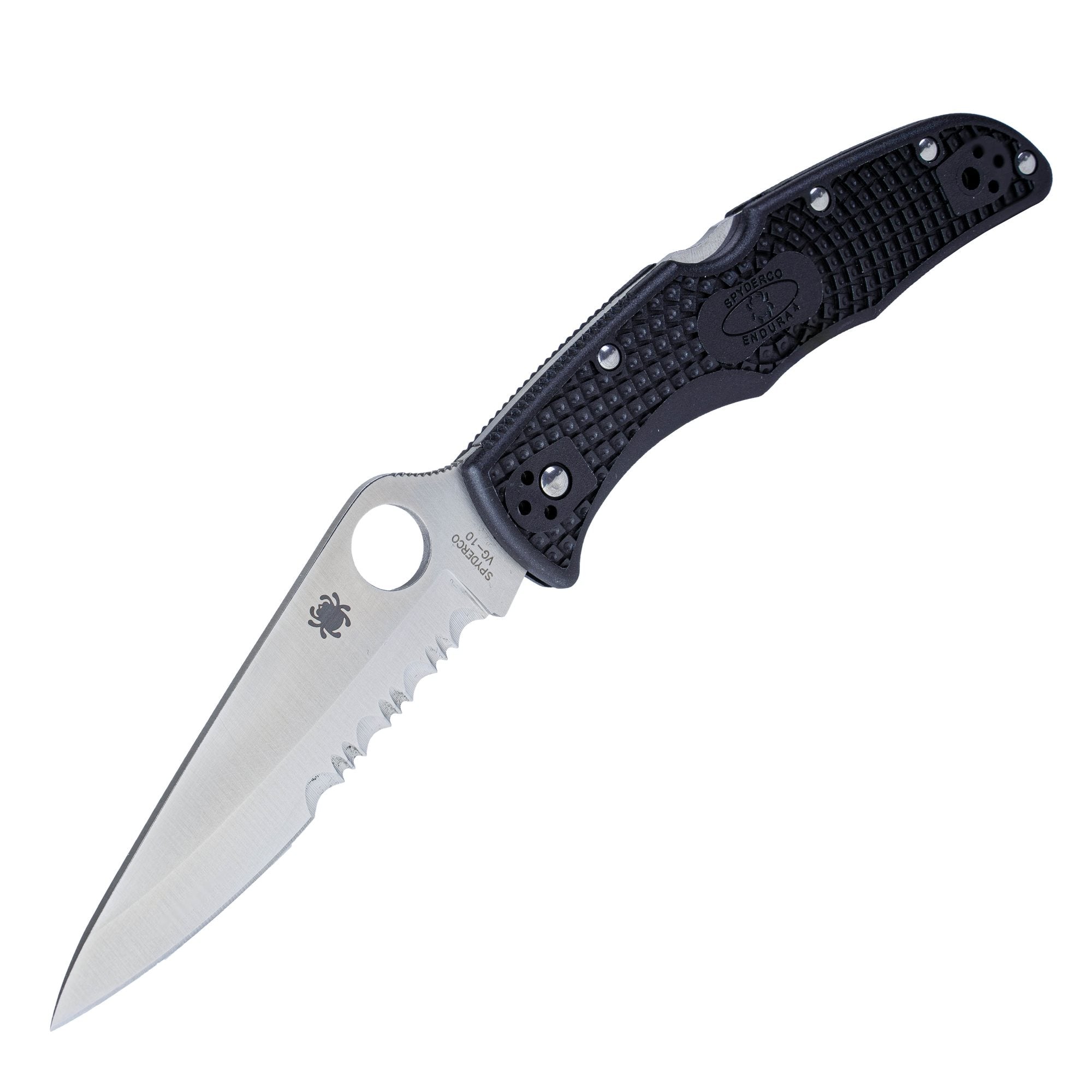 Navaja plegable ENDURA 4 con hoja combinada VG-10 y empuñadura FRN
