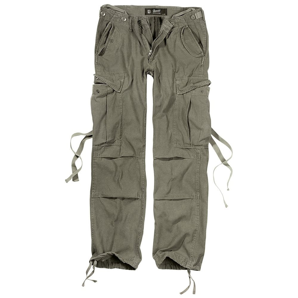 Pantalones M65 mujer verdes - corte holgado y bolsillos con solapa