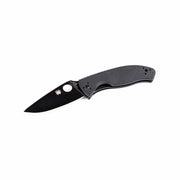 Navaja plegable Spyderco Tenacious con hoja negra y filo liso