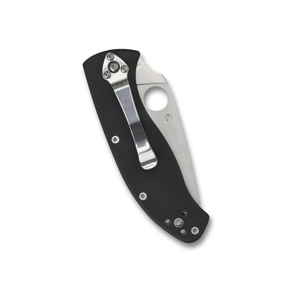 Navaja Tenacious® con hoja lisa, cachas G-10 texturizadas y clip de bolsillo ancho