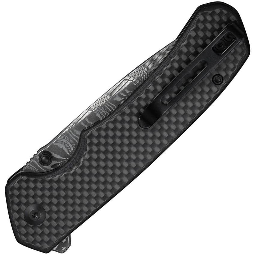 Cuchillo plegable BRAZEN con hoja de damasco y cierre button lock