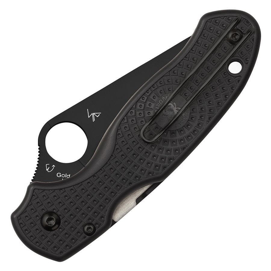 Navaja plegable PARA™ negra con hoja dentada CTS BD1N de 7,4 cm
