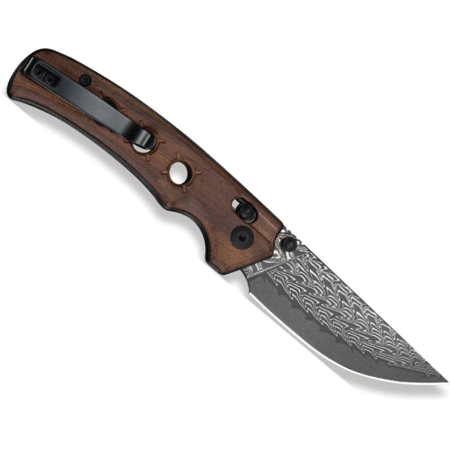 Navaja NOCTIS con hoja de Damasco, EDC plegable de punta drop point