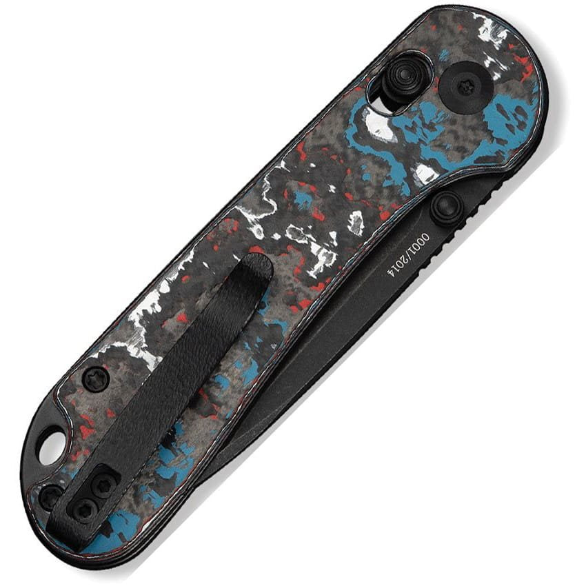 Navaja ELEMENTUM edición limitada con mango Nebula FatCarbon Fiber en negro, rojo, azul y blanco