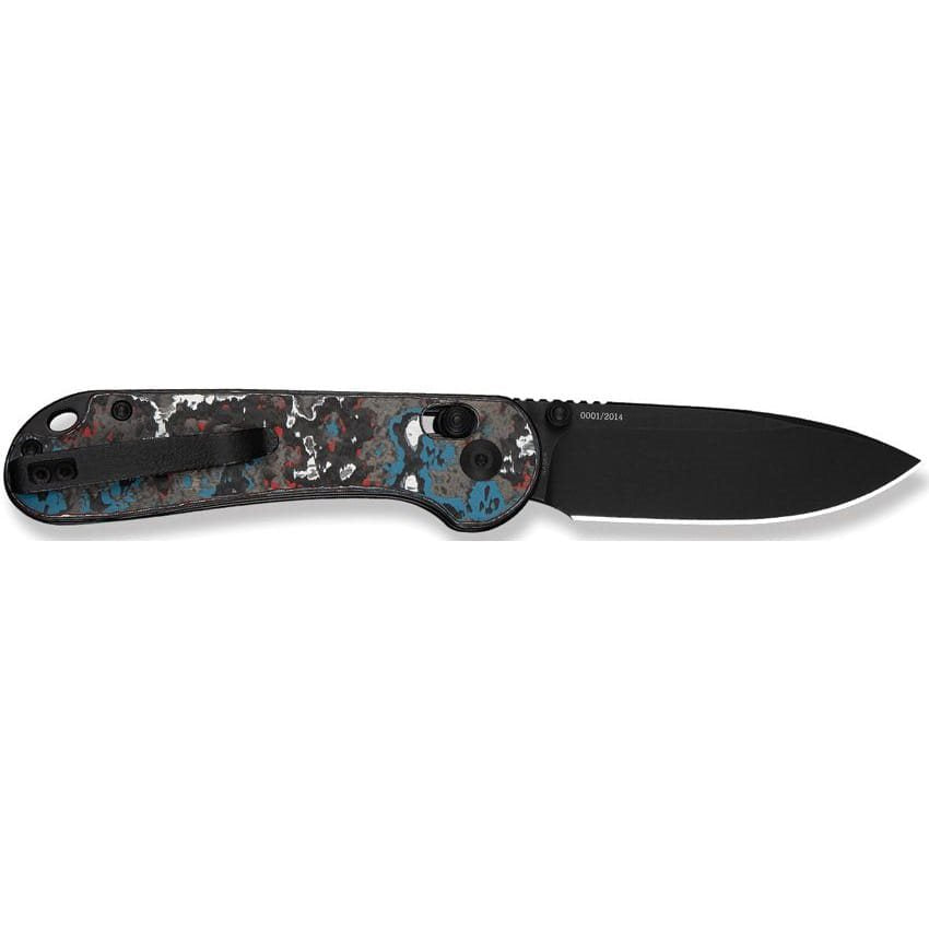 Navaja ELEMENTUM edición limitada con mango Nebula FatCarbon Fiber en negro, rojo, azul y blanco