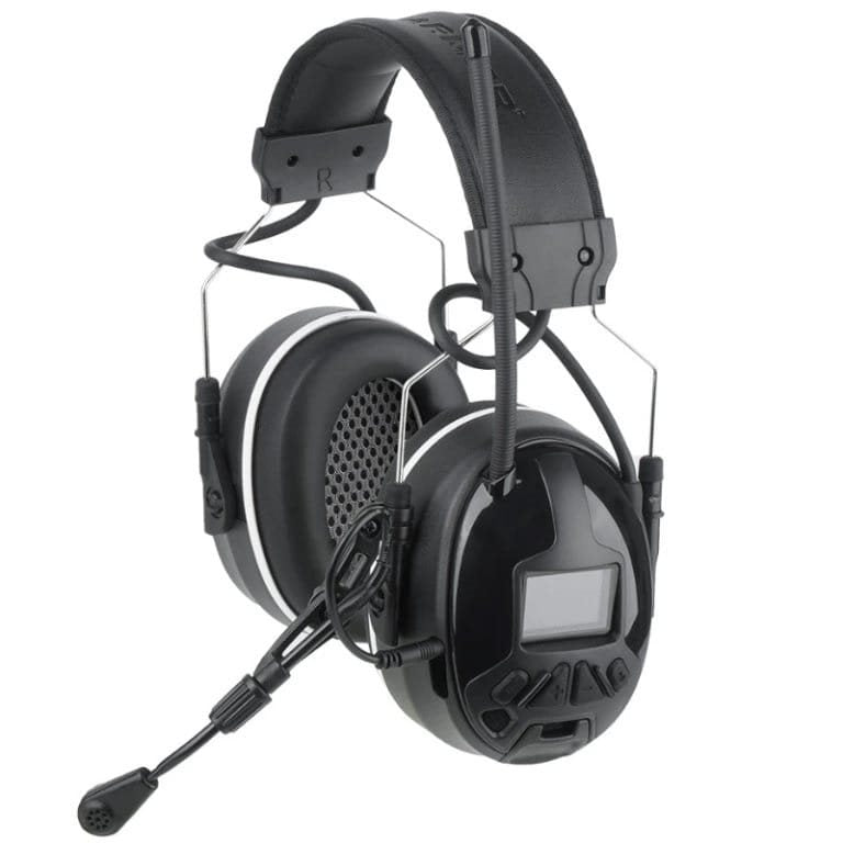 Auriculares protectores M300T negros con Bluetooth y radio FM