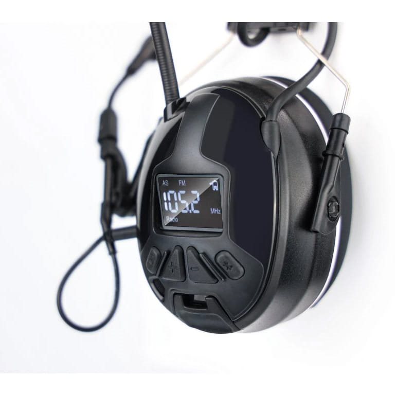 Auriculares protectores M300T negros con Bluetooth y radio FM