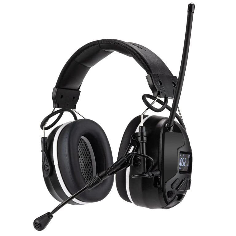 Auriculares protectores M300T negros con Bluetooth y radio FM
