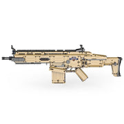 Set de construccion fusil SCAR 17S a baterias, 1406 piezas