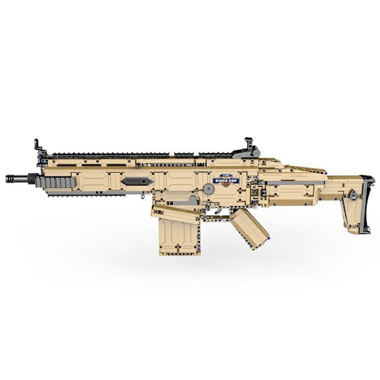 Set de construccion fusil SCAR 17S a baterias, 1406 piezas