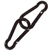 Pack de 2 mosquetones de 6 mm en negro