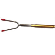 Tenedor telescópico BBQ calibre .50 con empuñadura de cartucho y partes de aluminio