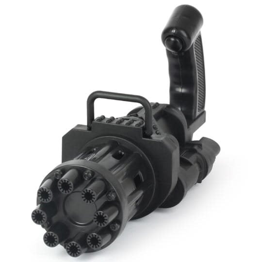 Soplador de burbujas GATLING con diseño de ametralladora - imagen del producto