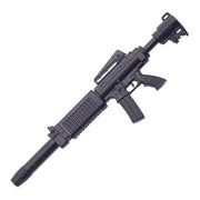 Bolígrafo en forma de fusil M16 negro, longitud aprox. 12,7 cm, tinta azul, punta 0,7 mm