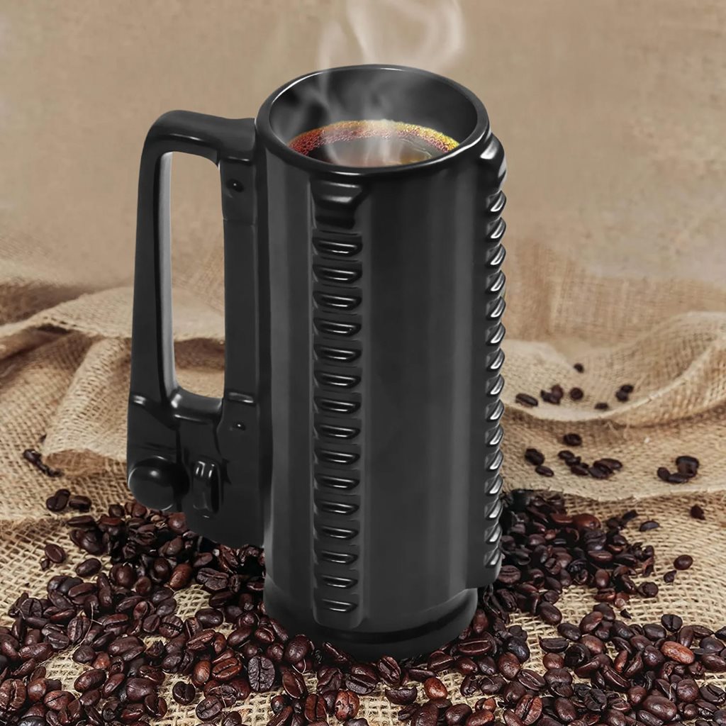 Taza cerámica AR15 negra 650 ml