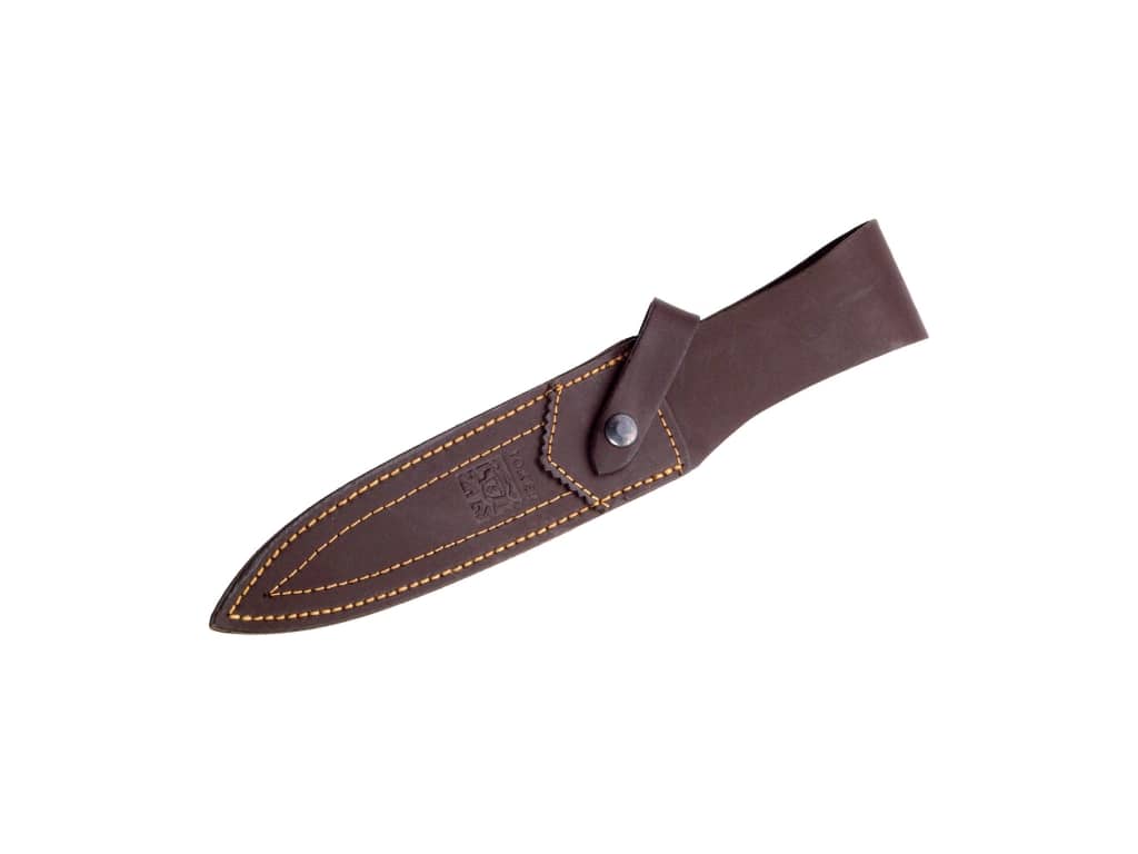Imagen de Cuchillo De Remate Joker Chamoís,Puño De Ciervo, Hoja De 18 Cm. Con Funda De Cuero CC32 parte de nuestra colección en Espadas y más, sitio oficial.