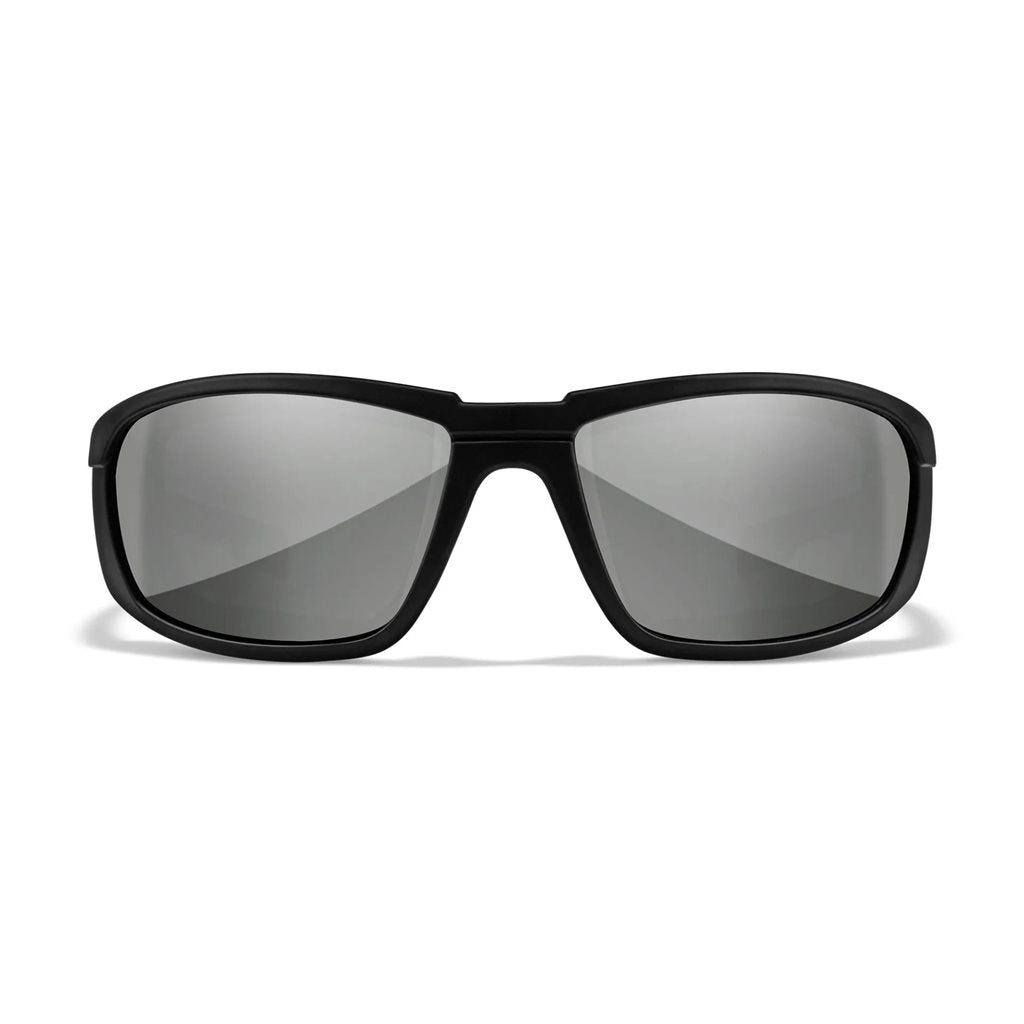 Gafas de tiro WX BOSS CAPTIVATE montura negra lentes Silver Flash