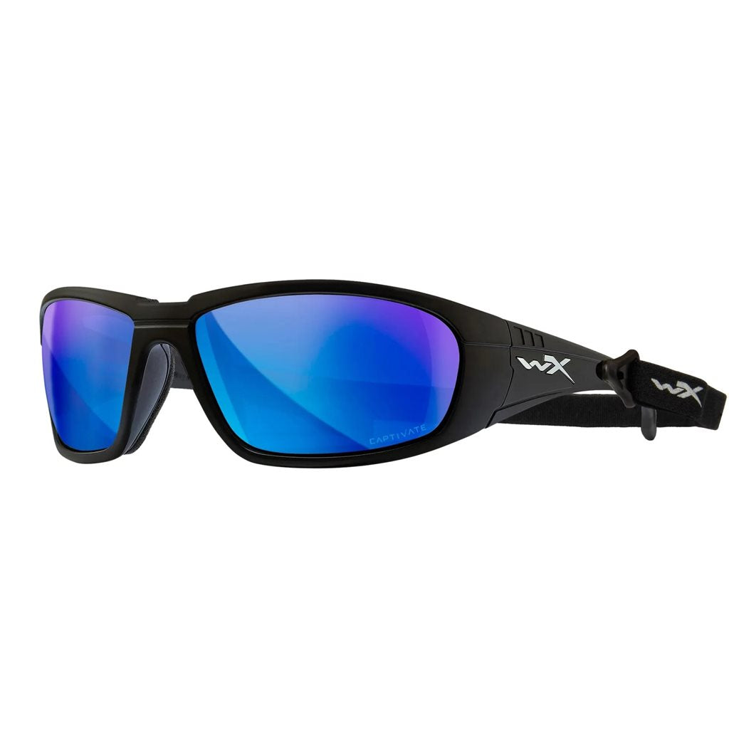 Gafas de tiro WX BOSS CAPTIVATE™ con marco negro y lentes polarizadas