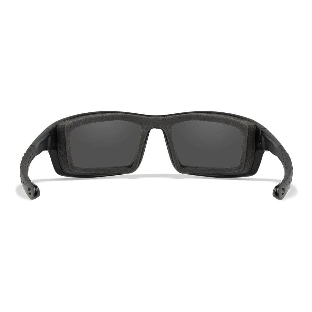 Gafas de tiro WX GRID con montura negra y lentes grises