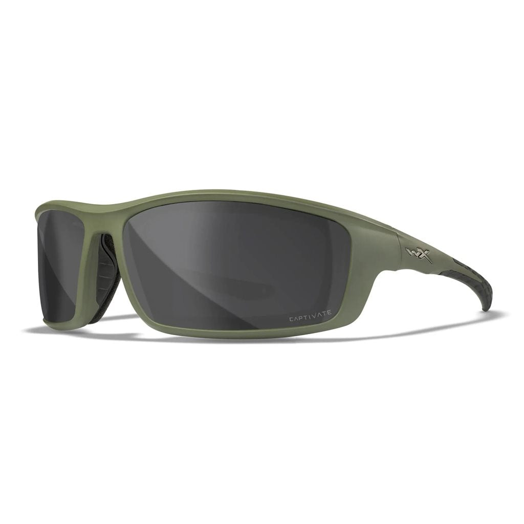 Gafas de tiro WX GRID CAPTIVATE™ marco verde lentes polarizadas