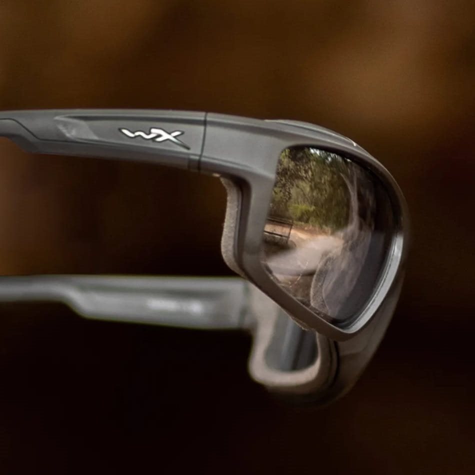 Gafas de tiro WX OZONE CAPTIVATE montura negra lentes fotocromáticas grises y polarizadas