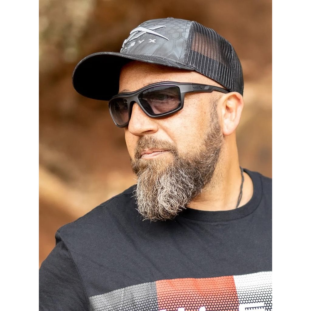 Gafas de tiro WX OZONE CAPTIVATE montura negra lentes fotocromáticas grises y polarizadas