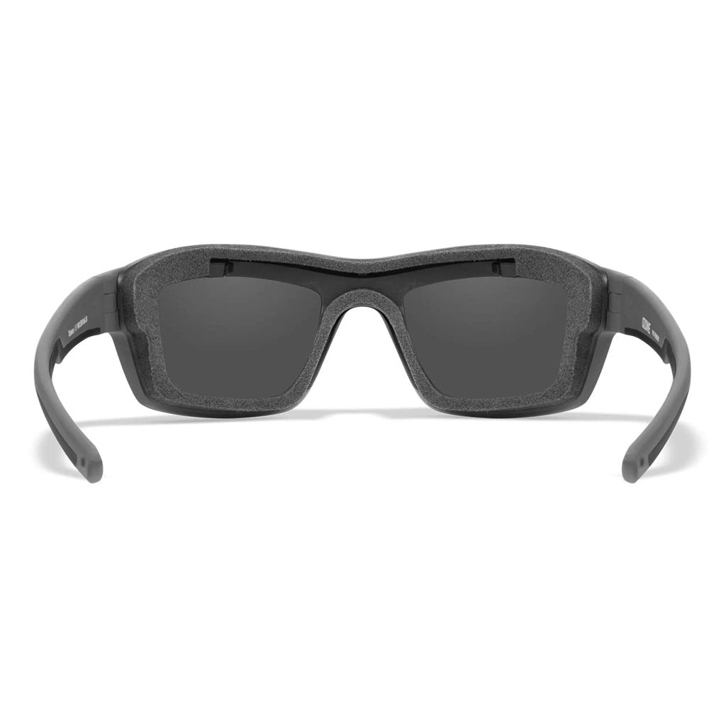 Gafas de tiro WX OZONE marco gris con lentes polarizadas azules CAPTIVATE™