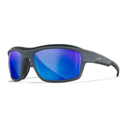 Gafas de tiro WX OZONE marco gris con lentes polarizadas azules CAPTIVATE™