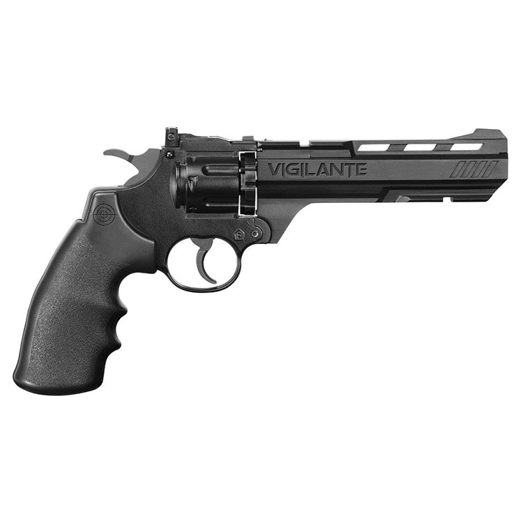 Revolver CO2 Crosman Vigilante BB 4,5 mm con tambor rotativo de 10 disparos y cañón de acero