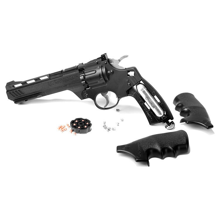 Revolver CO2 Crosman Vigilante BB 4,5 mm con tambor rotativo de 10 disparos y cañón de acero