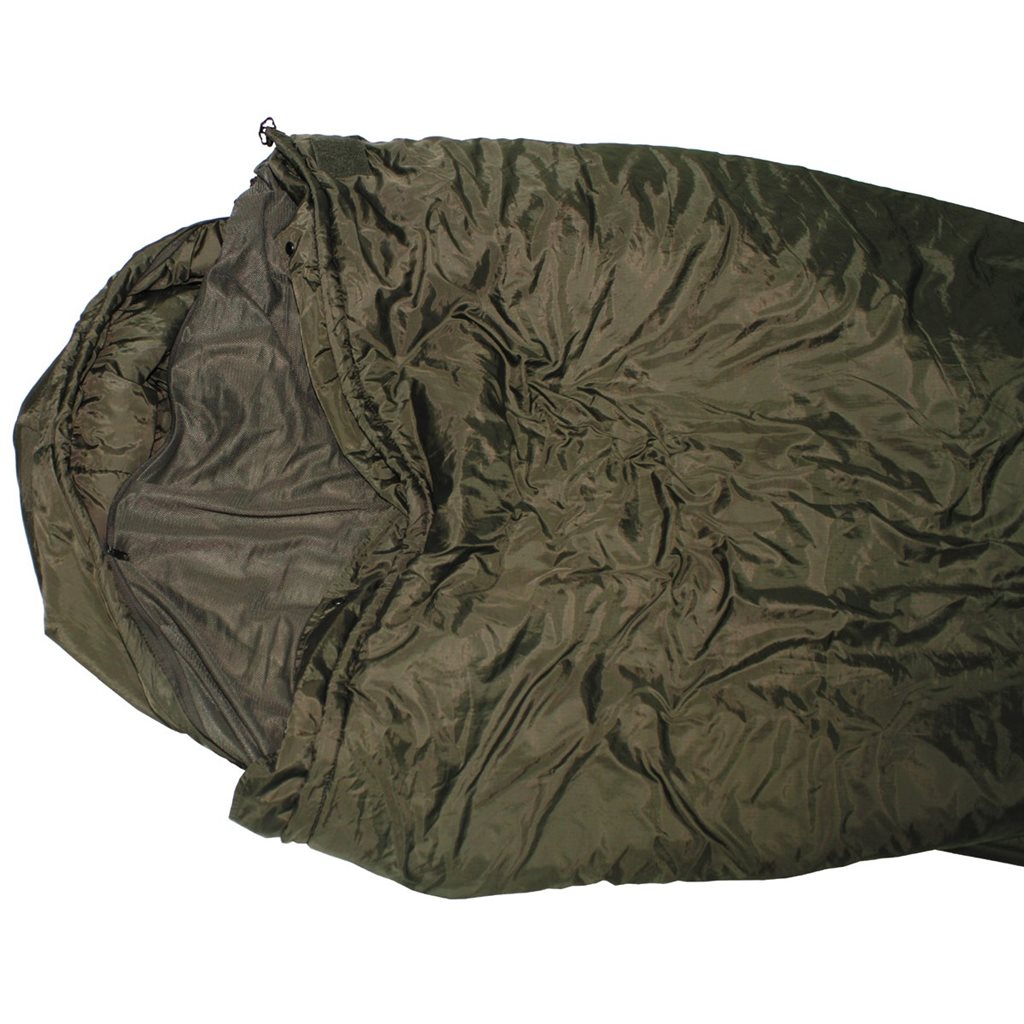 Saco de dormir modular holandés usado con mosquitera y cierre lateral