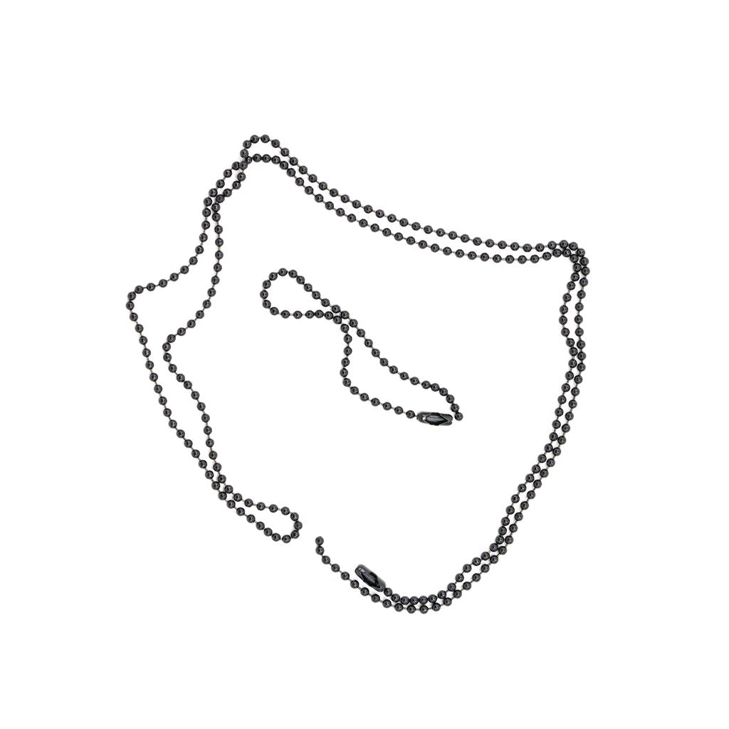 Cadenas negras US para placas identificativas, set original fabricado en EE. UU.