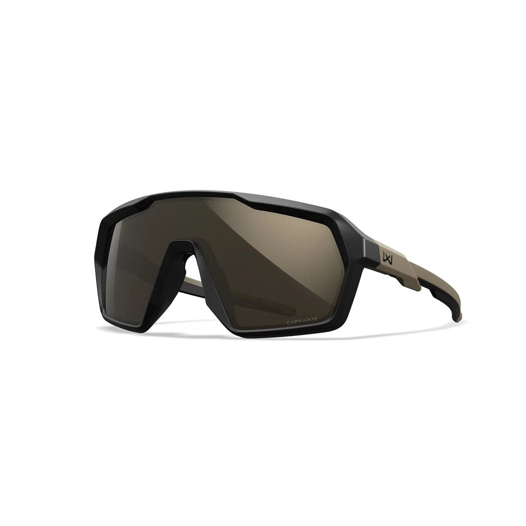 Gafas de tiro WX CITADEL CAPTIVATE™, marco negro y lentes TUNGSTEN